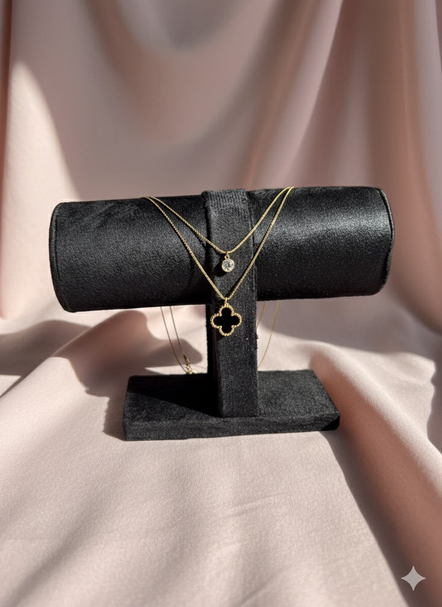 Layered Black Clove Pendant